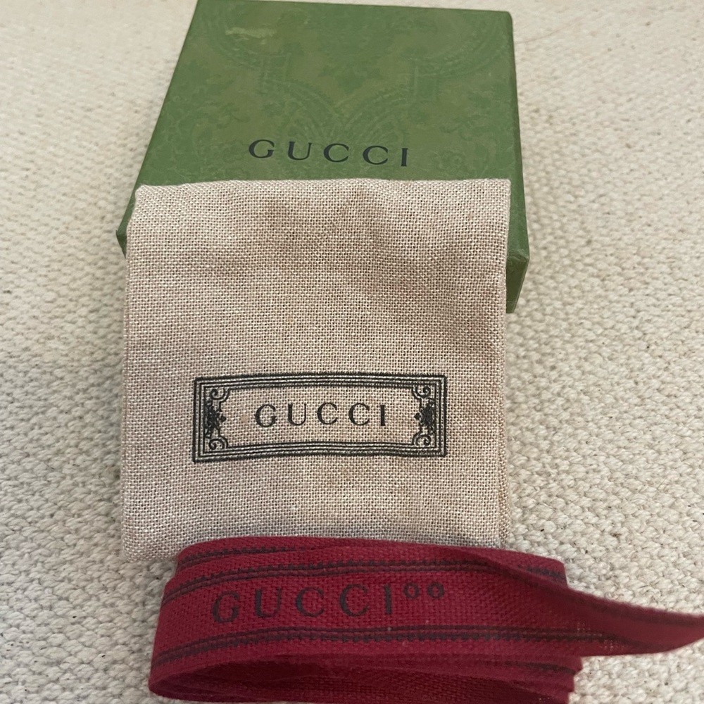 Gucci Box, pouch and ribbon